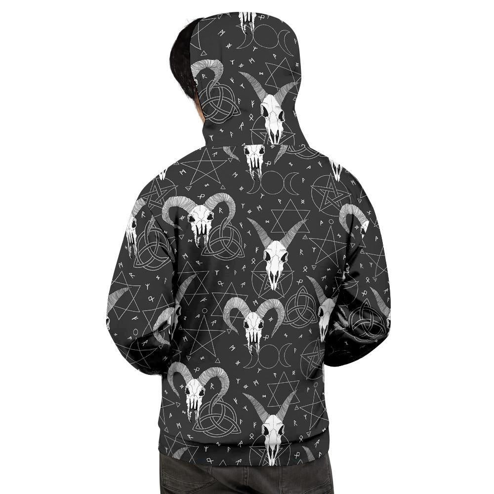 Capricorn Astrology Gothic Witch Men's Hoodie-grizzshop