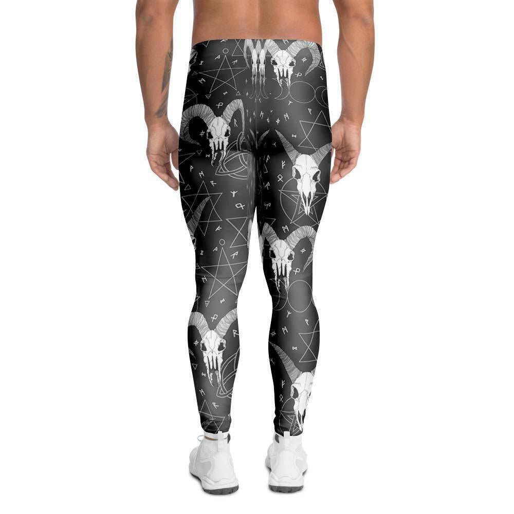 Capricorn Astrology Gothic Witch Men's Leggings-grizzshop