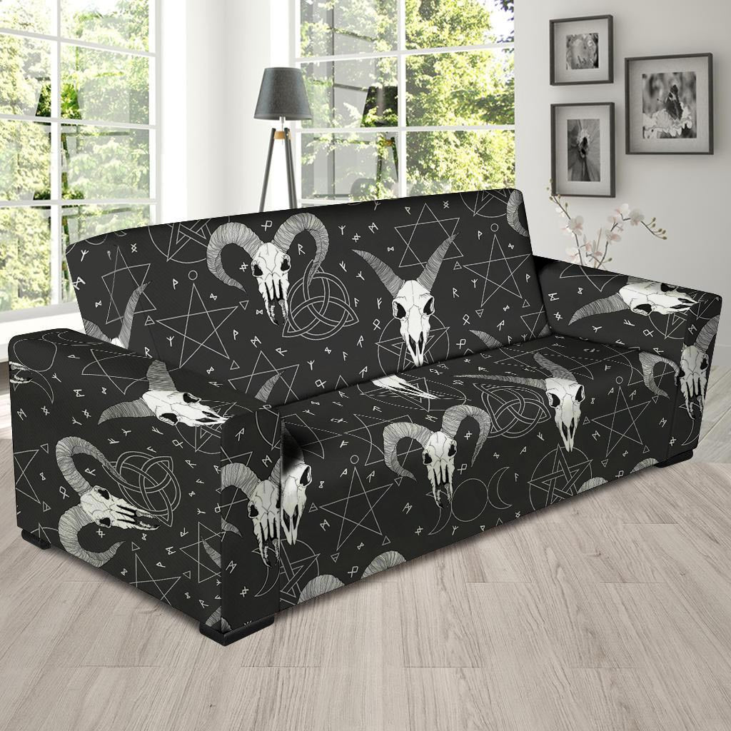 Capricorn Astrology Gothic Witch Sofa Cover-grizzshop