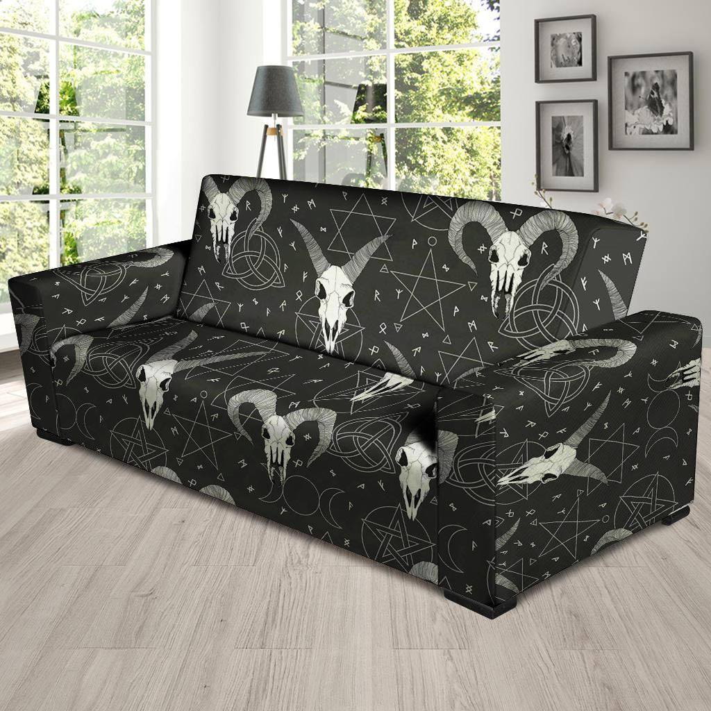 Capricorn Astrology Gothic Witch Sofa Cover-grizzshop