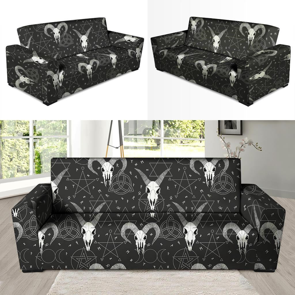 Capricorn Astrology Gothic Witch Sofa Cover-grizzshop