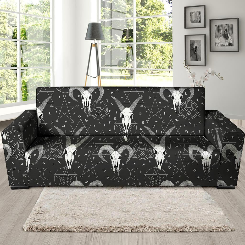 Capricorn Astrology Gothic Witch Sofa Cover-grizzshop