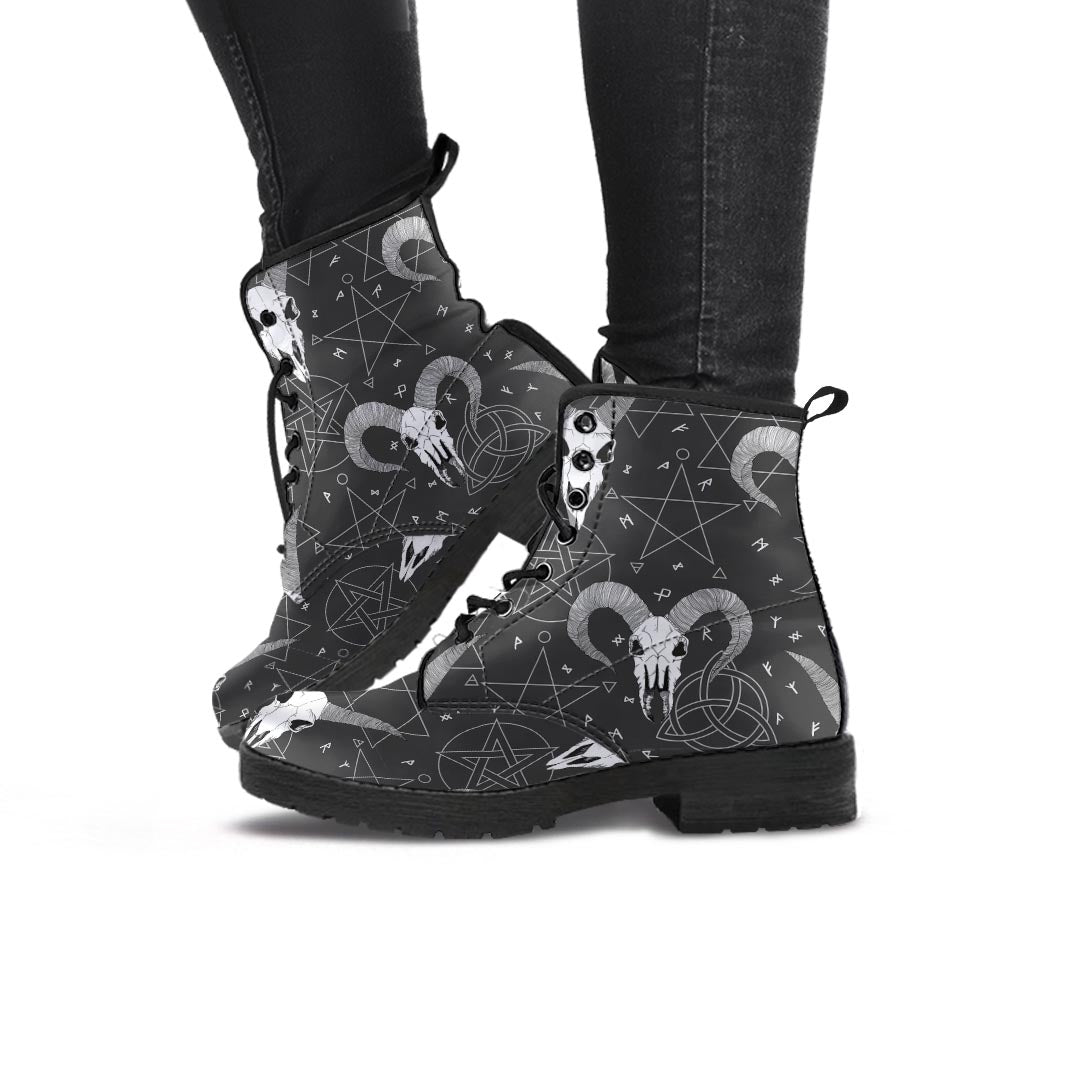 Capricorn Astrology Gothic Witch Women's Boots-grizzshop