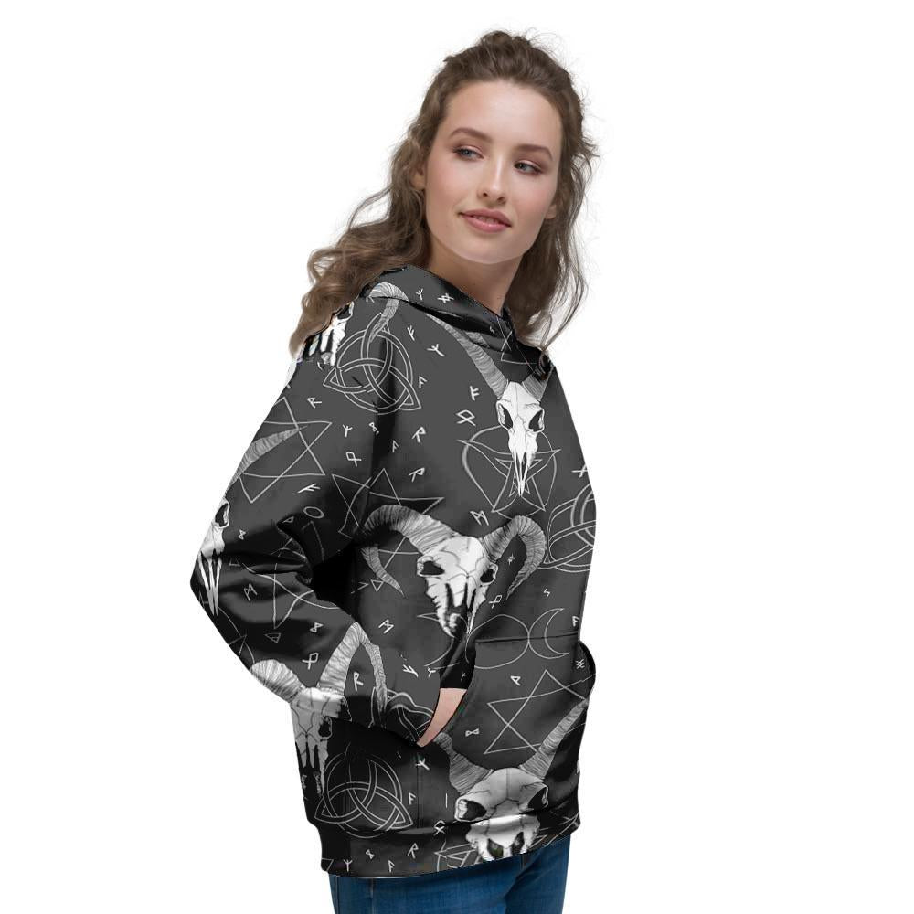 Capricorn Astrology Gothic Witch Women's Hoodie-grizzshop