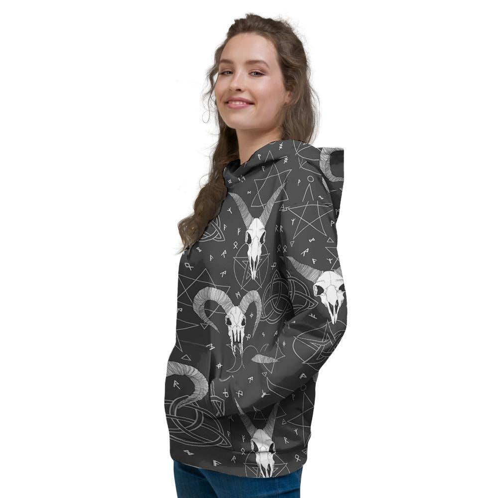 Capricorn Astrology Gothic Witch Women's Hoodie-grizzshop