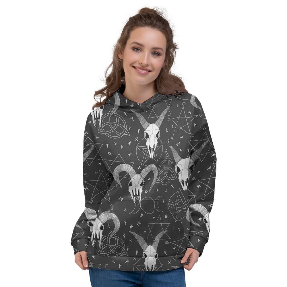 Capricorn Astrology Gothic Witch Women's Hoodie-grizzshop