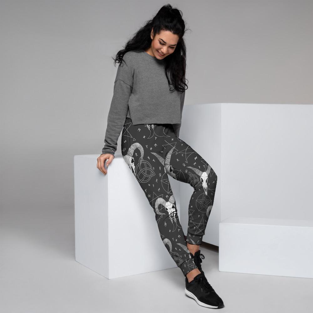 Capricorn Astrology Gothic Witch Women's Joggers-grizzshop