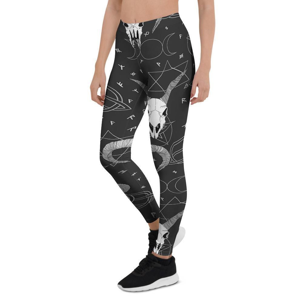 Capricorn Astrology Gothic Witch Women's Leggings-grizzshop