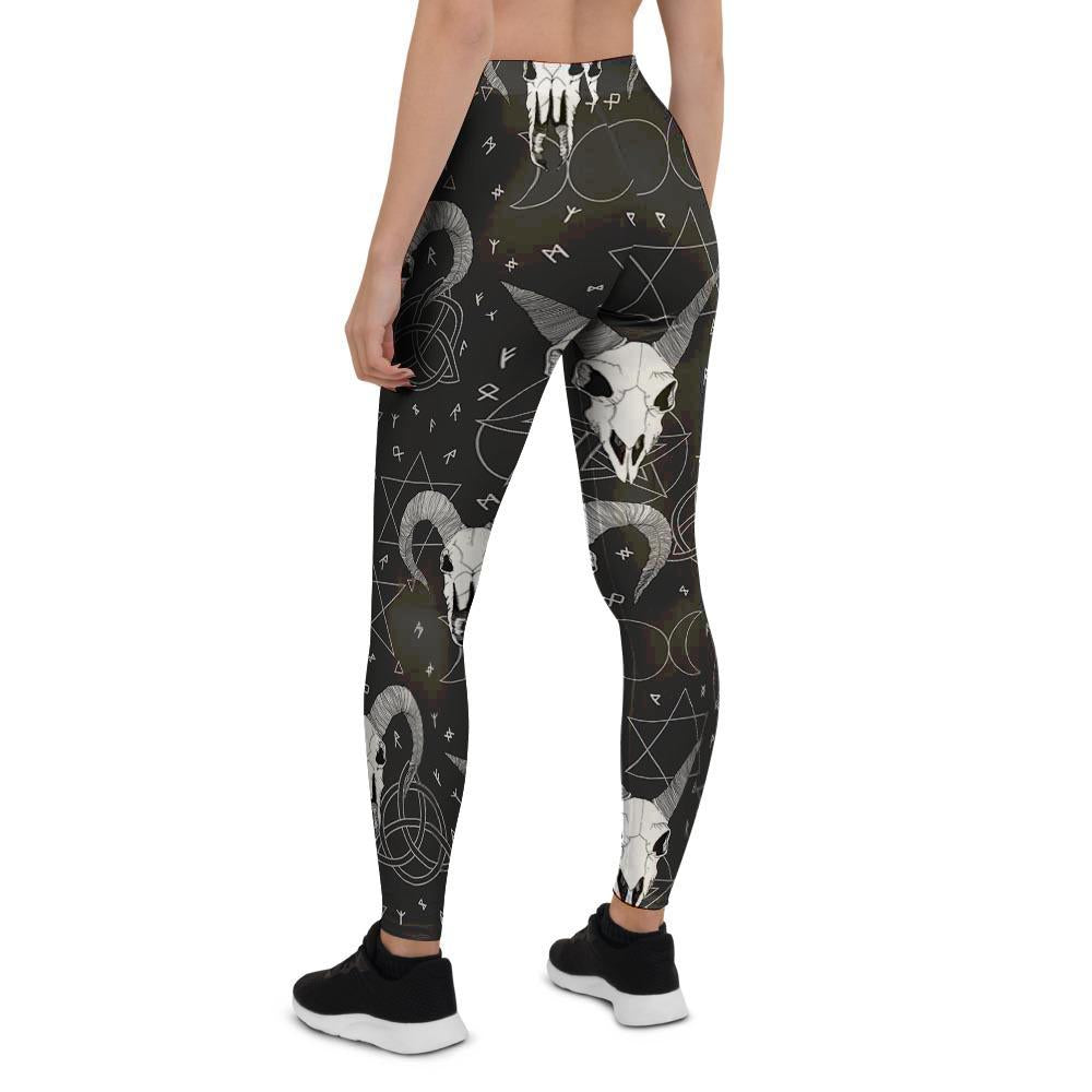 Capricorn Astrology Gothic Witch Women's Leggings-grizzshop