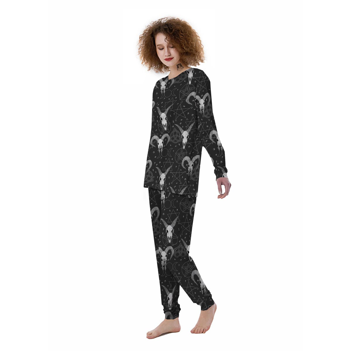 Capricorn Astrology Gothic Witch Women's Pajamas-grizzshop