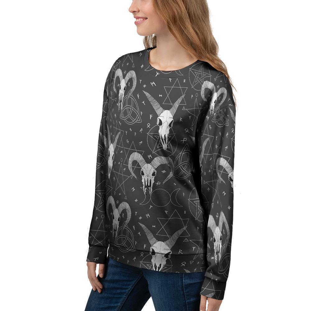 Capricorn Astrology Gothic Witch Women's Sweatshirt-grizzshop