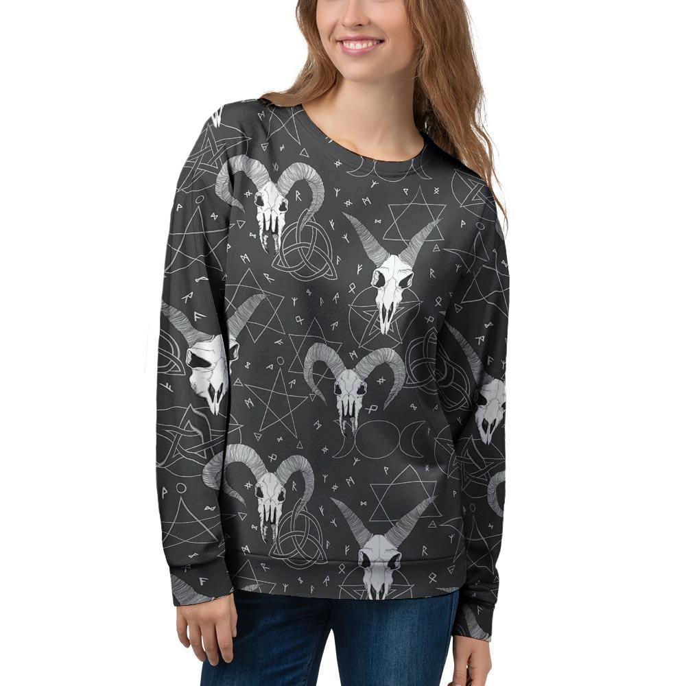 Capricorn Astrology Gothic Witch Women's Sweatshirt-grizzshop