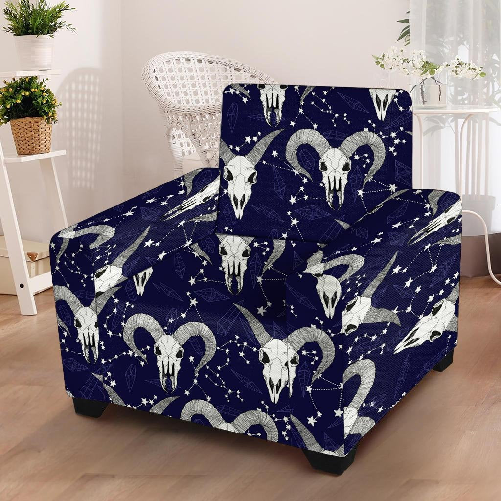 Capricorn Astrology Magic Witch Armchair Cover-grizzshop