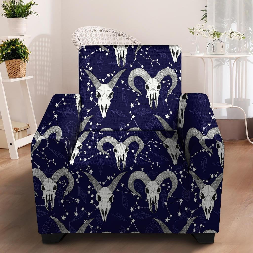 Capricorn Astrology Magic Witch Armchair Cover-grizzshop