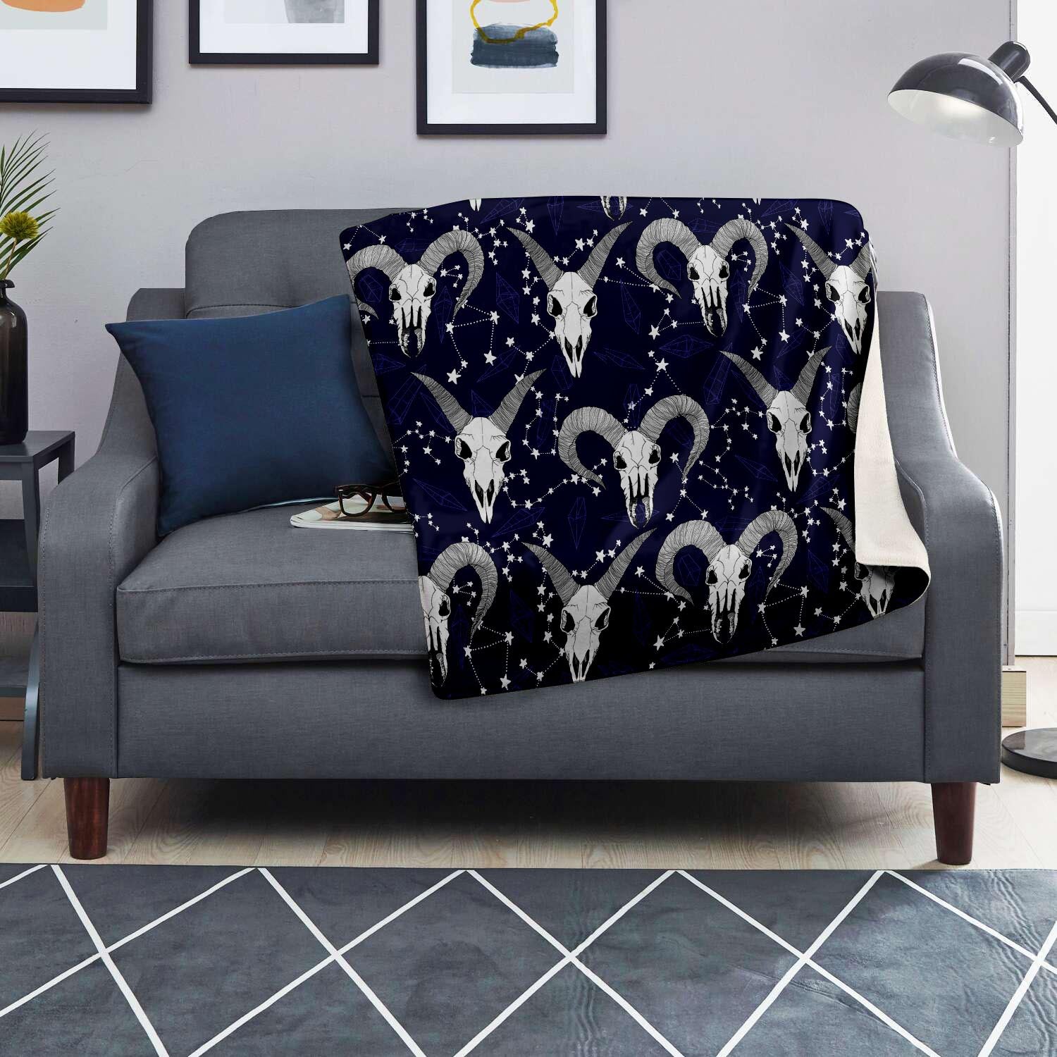 Capricorn Astrology Magic Witch Blanket-grizzshop