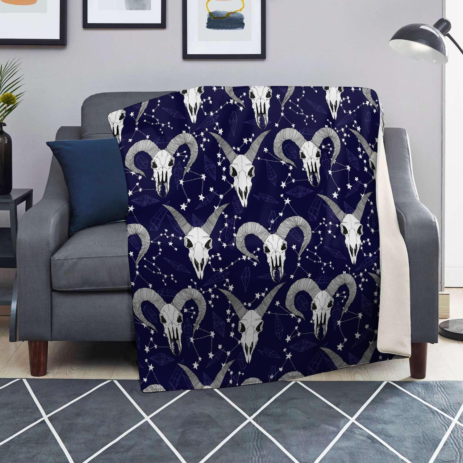 Capricorn Astrology Magic Witch Blanket-grizzshop