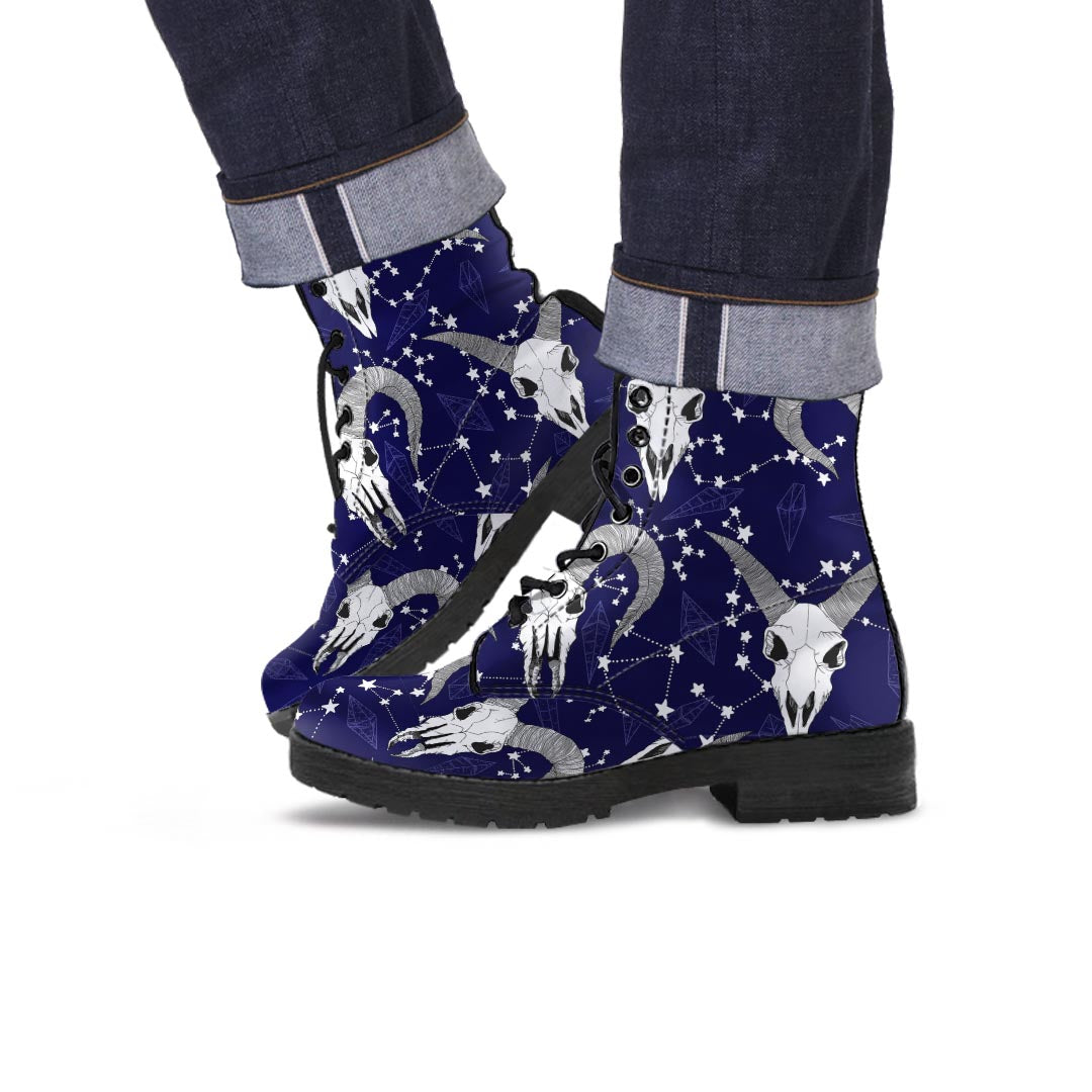 Capricorn Astrology Magic Witch Men's Boots-grizzshop