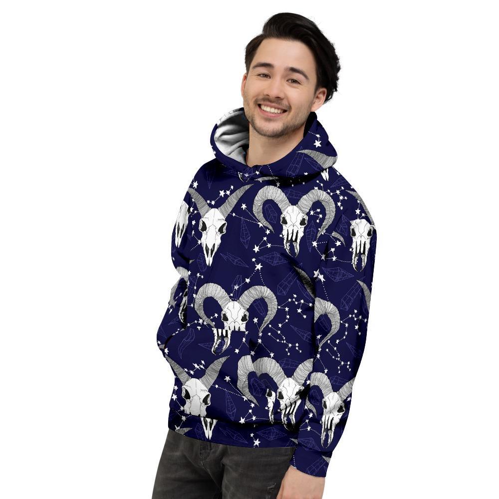 Capricorn Astrology Magic Witch Men's Hoodie-grizzshop