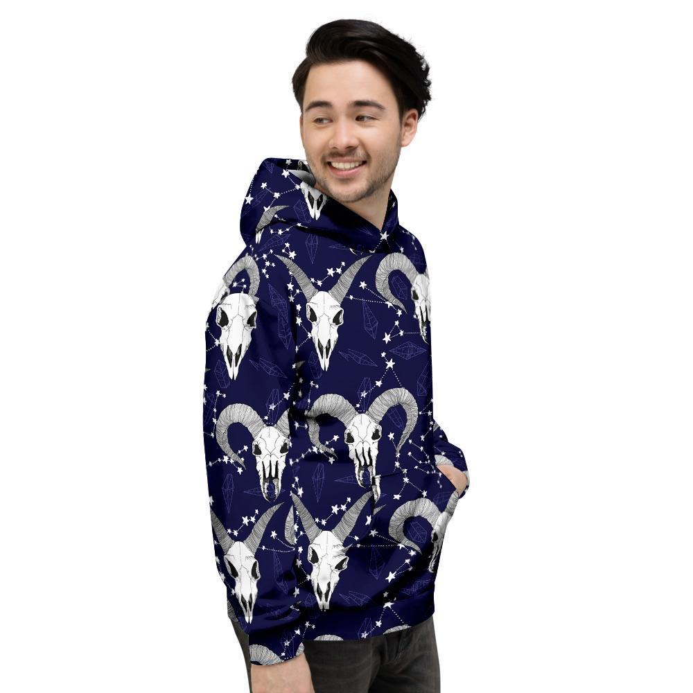 Capricorn Astrology Magic Witch Men's Hoodie-grizzshop