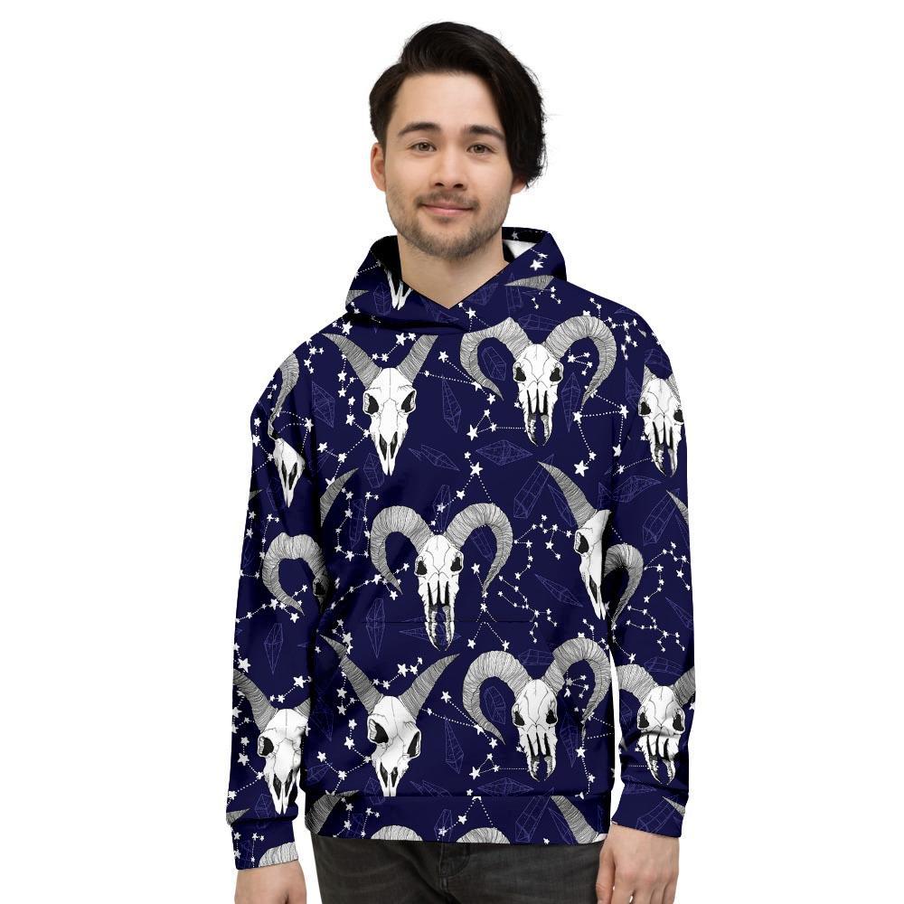 Capricorn Astrology Magic Witch Men's Hoodie-grizzshop