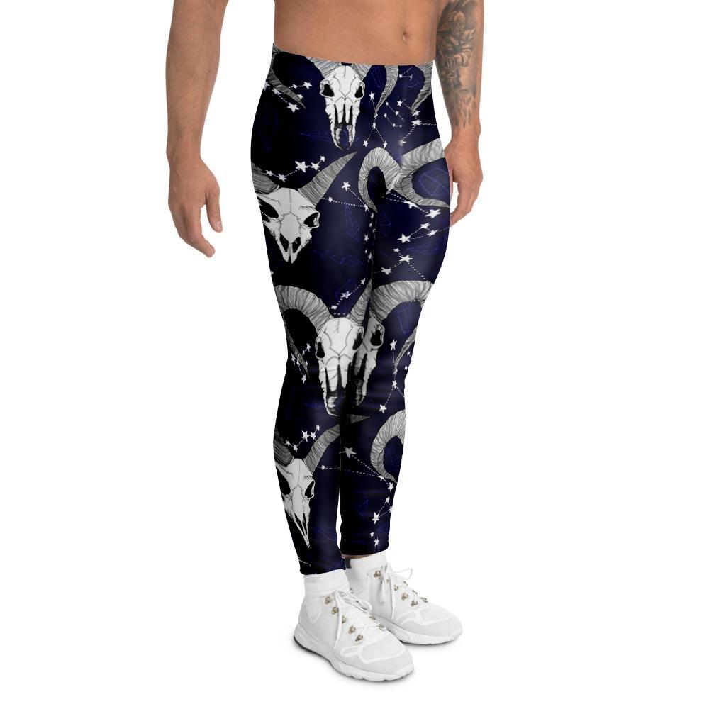 Capricorn Astrology Magic Witch Men's Leggings-grizzshop