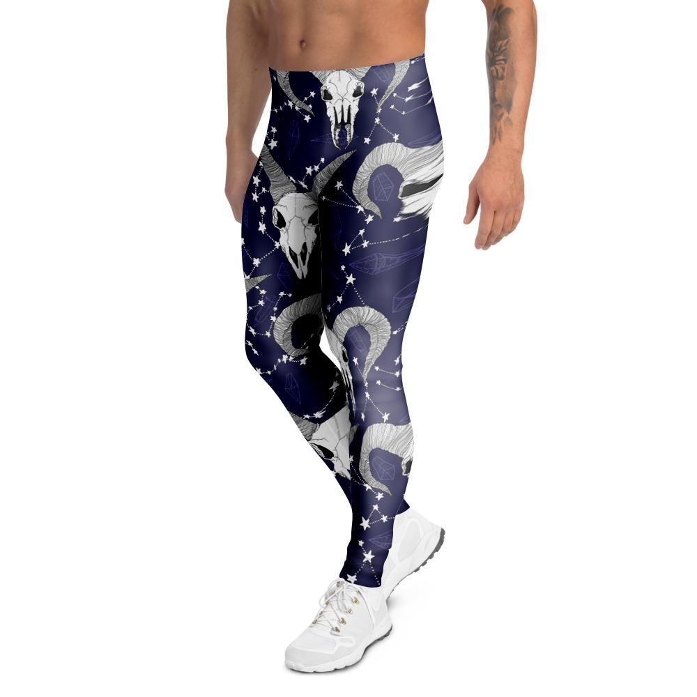 Capricorn Astrology Magic Witch Men's Leggings-grizzshop