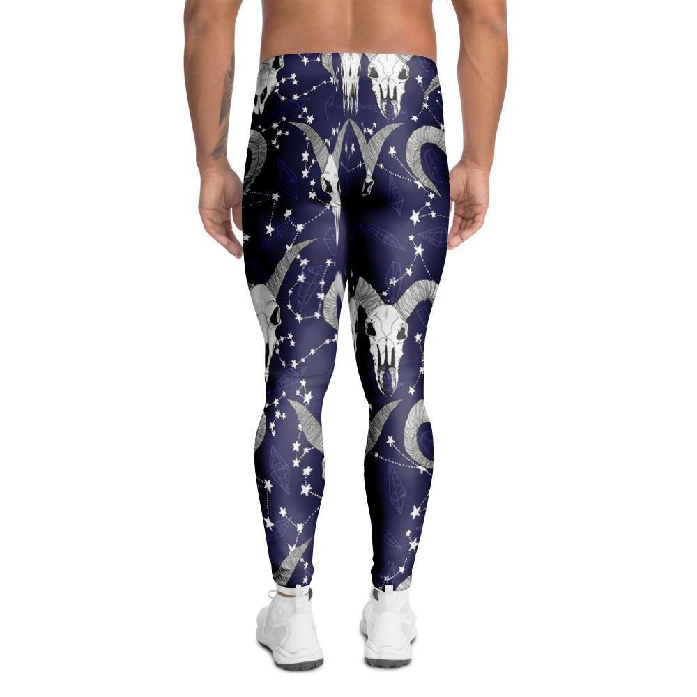 Capricorn Astrology Magic Witch Men's Leggings-grizzshop