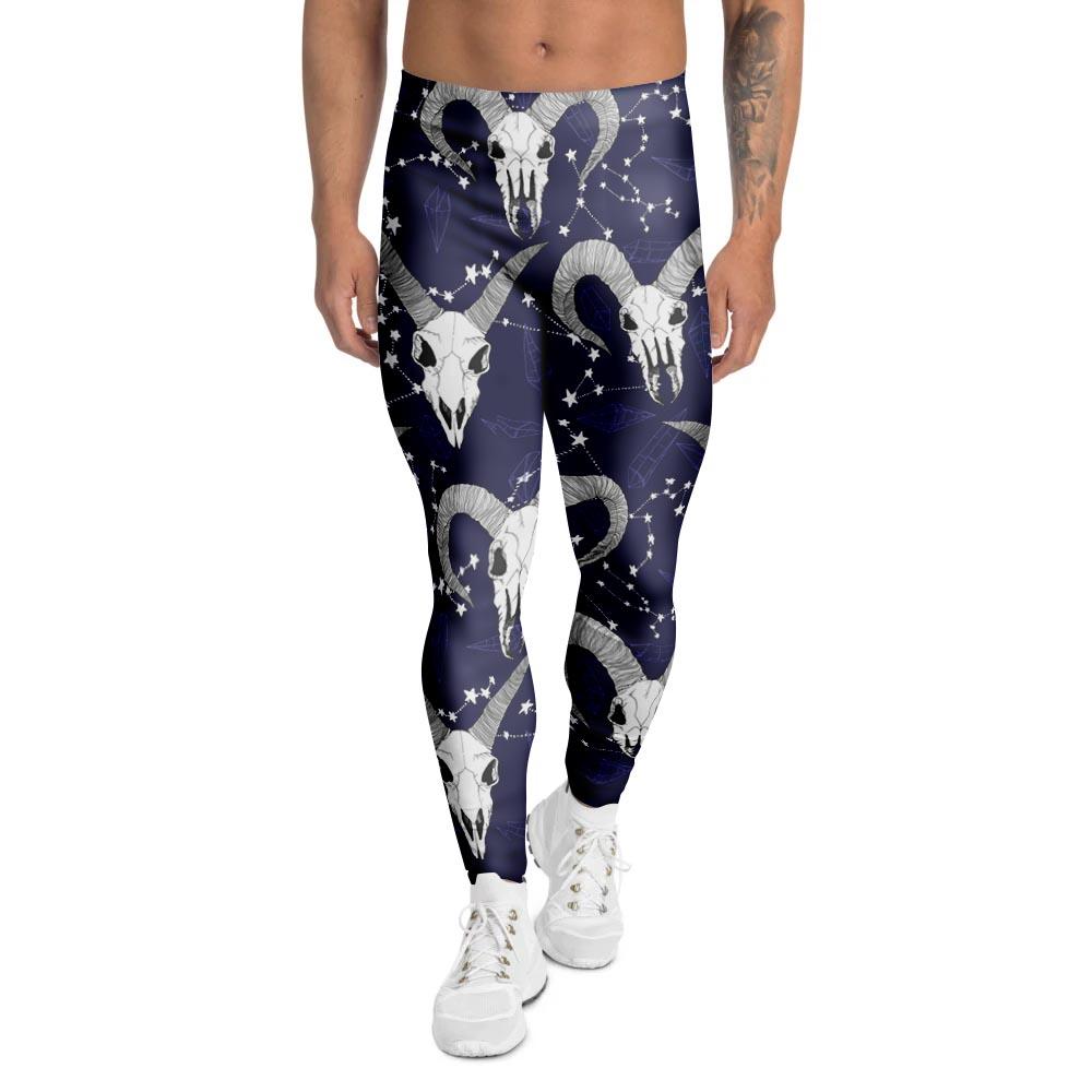 Capricorn Astrology Magic Witch Men's Leggings-grizzshop