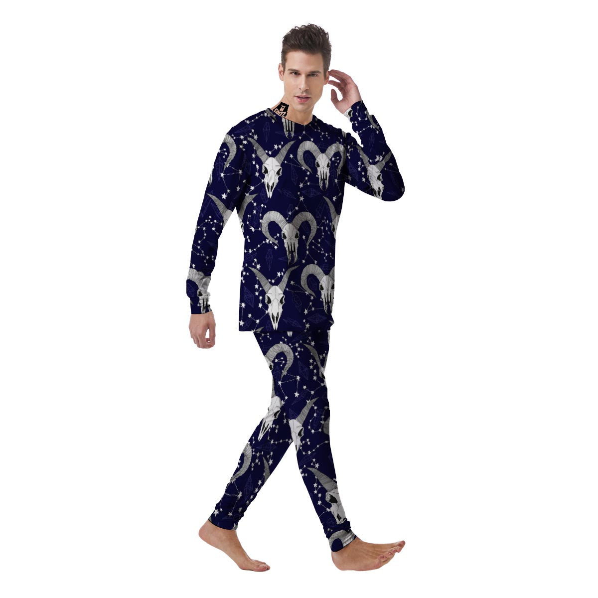 Capricorn Astrology Magic Witch Men's Pajamas-grizzshop