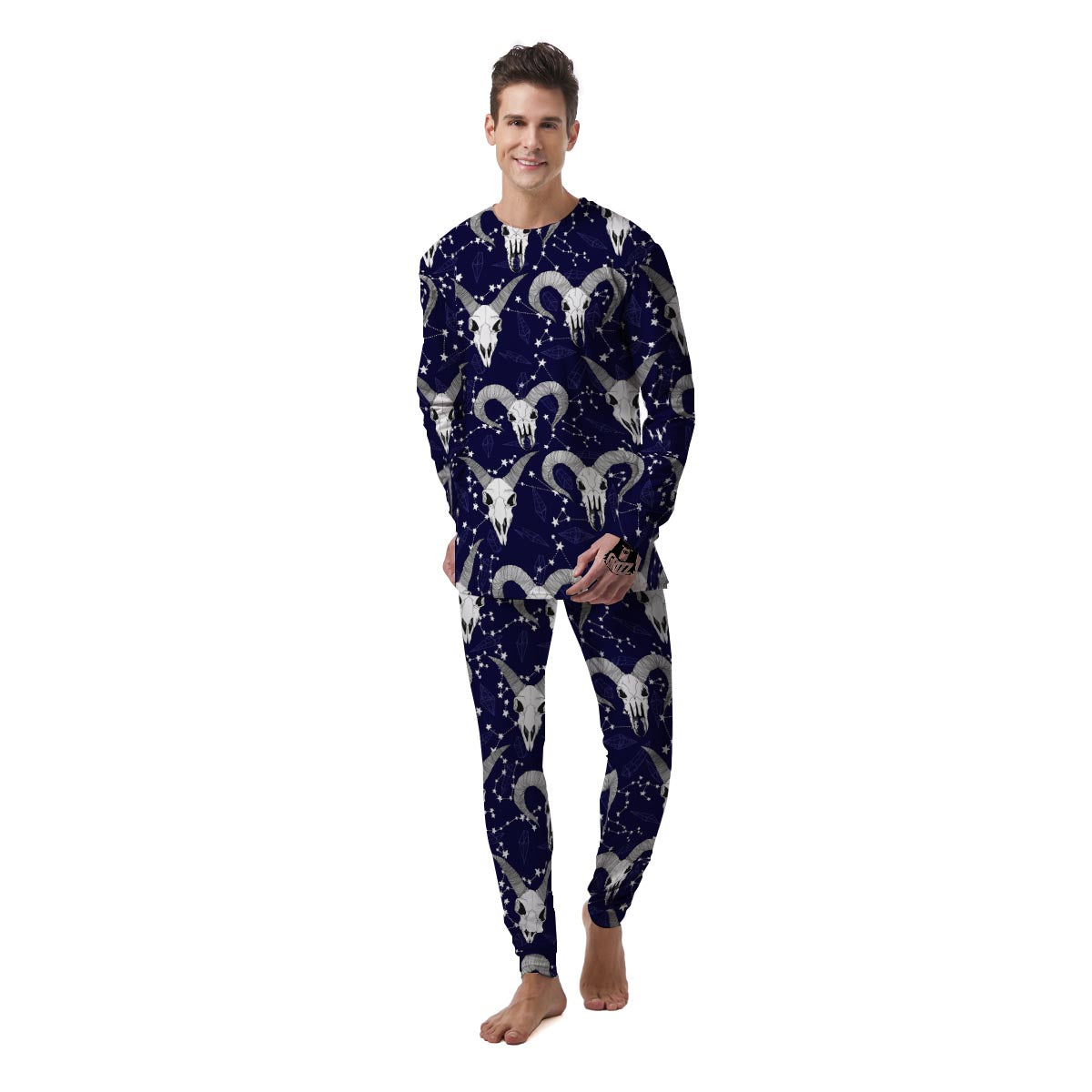 Capricorn Astrology Magic Witch Men's Pajamas-grizzshop