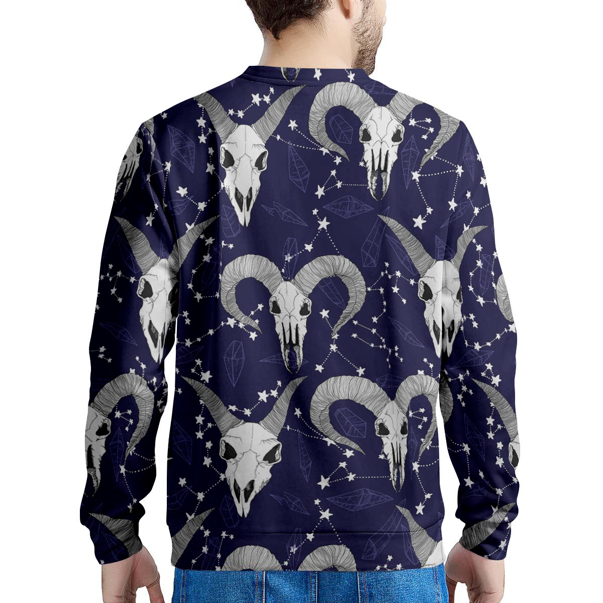 Capricorn Astrology Magic Witch Men's Sweatshirt-grizzshop