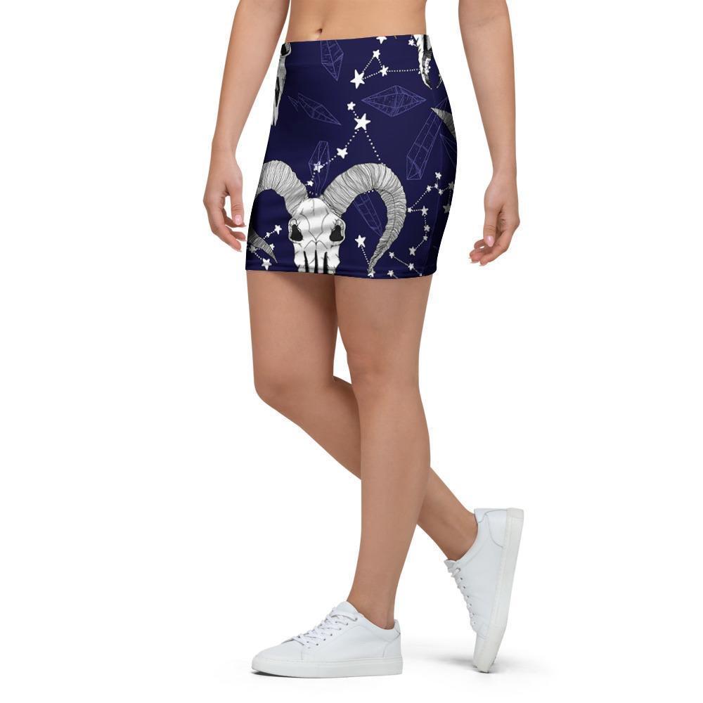 Capricorn Astrology Magic Witch Mini Skirt-grizzshop