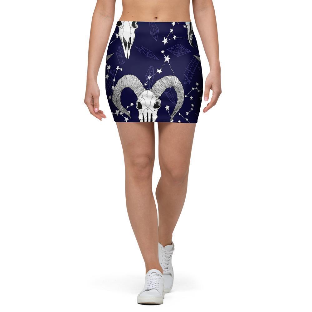 Capricorn Astrology Magic Witch Mini Skirt-grizzshop