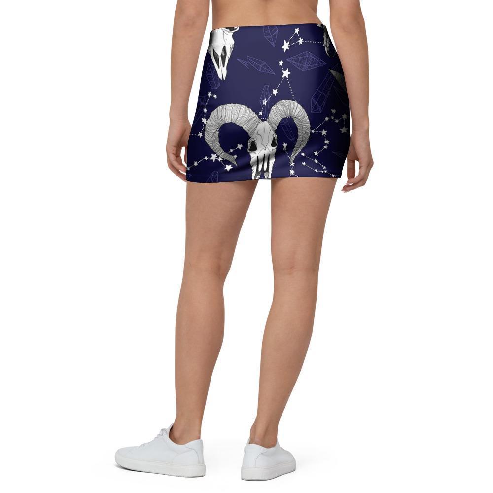 Capricorn Astrology Magic Witch Mini Skirt-grizzshop