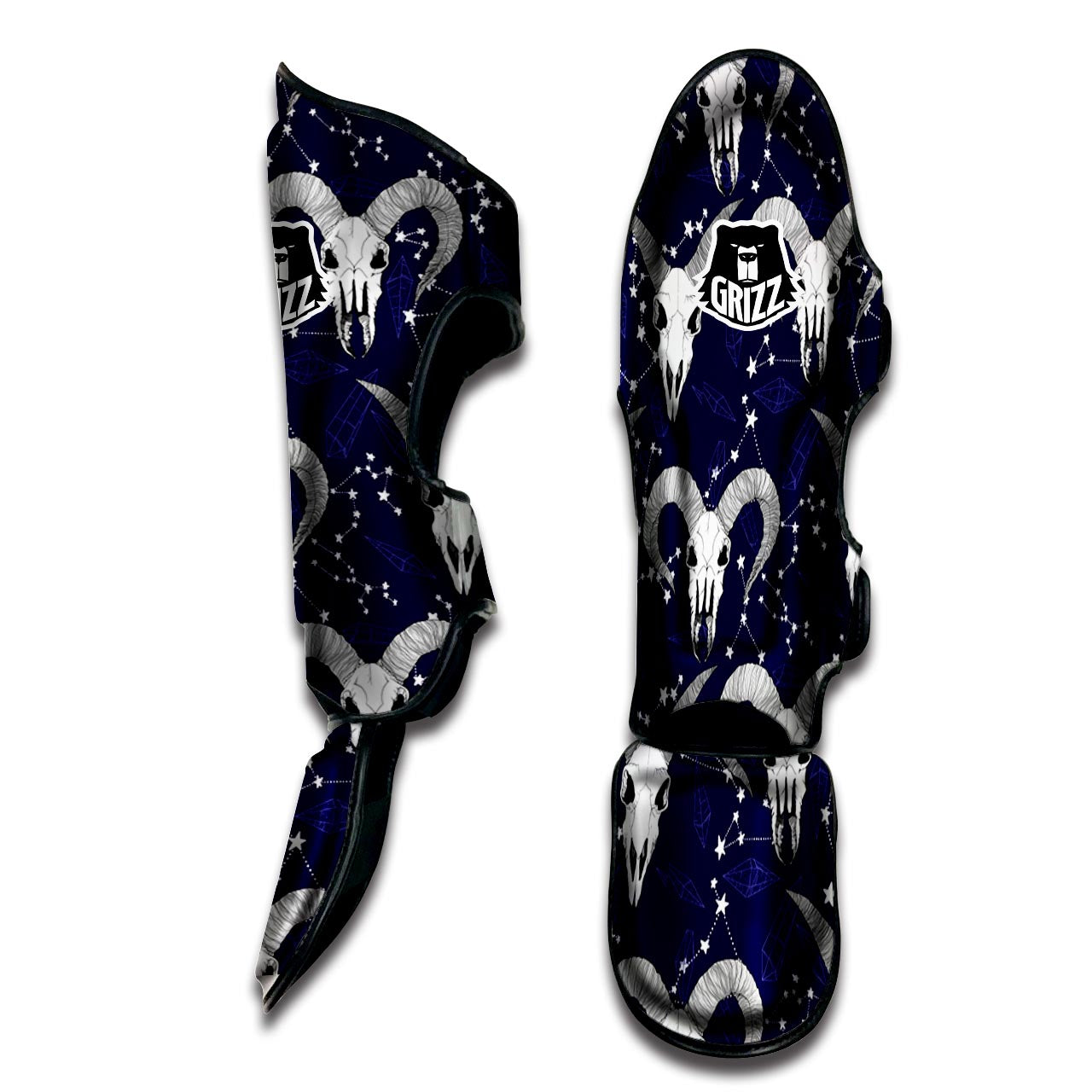 Capricorn Astrology Magic Witch Muay Thai Shin Guard-grizzshop