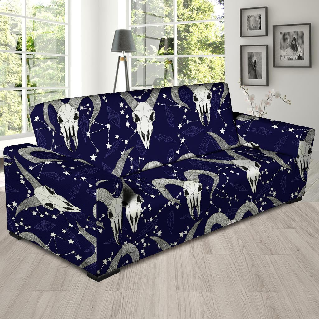 Capricorn Astrology Magic Witch Sofa Cover-grizzshop