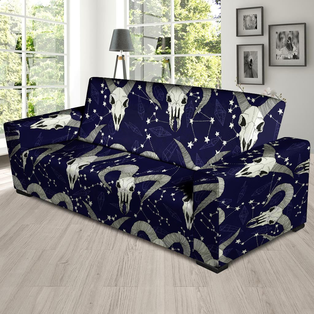 Capricorn Astrology Magic Witch Sofa Cover-grizzshop