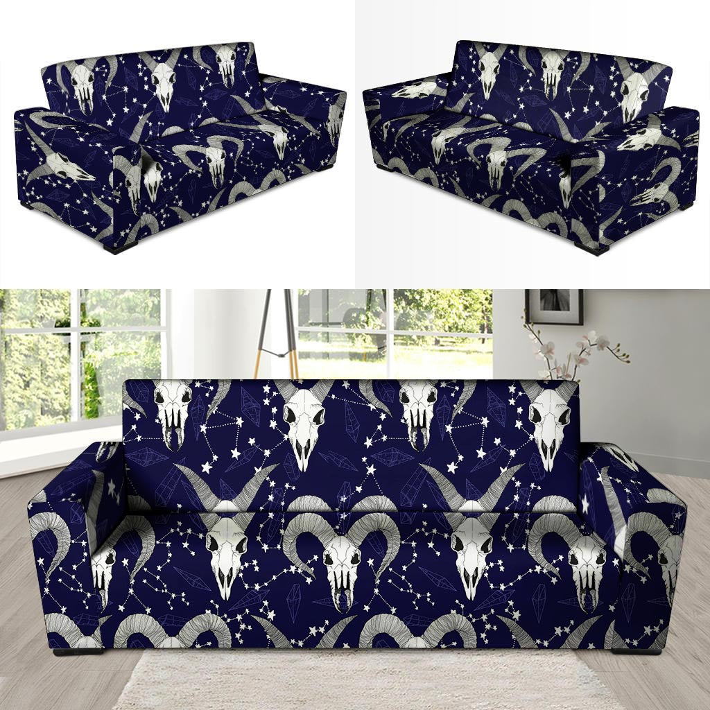 Capricorn Astrology Magic Witch Sofa Cover-grizzshop