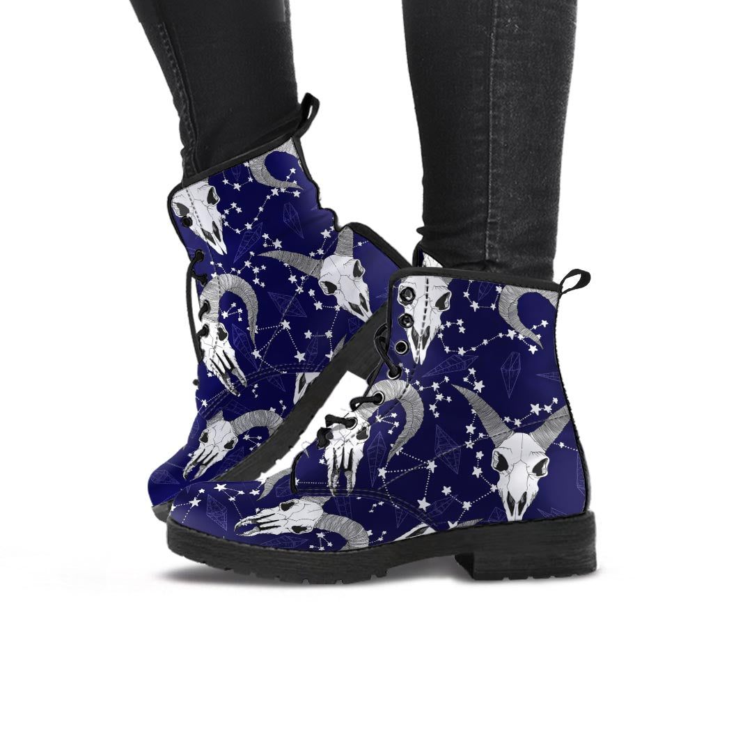 Capricorn Astrology Magic Witch Women's Boots-grizzshop