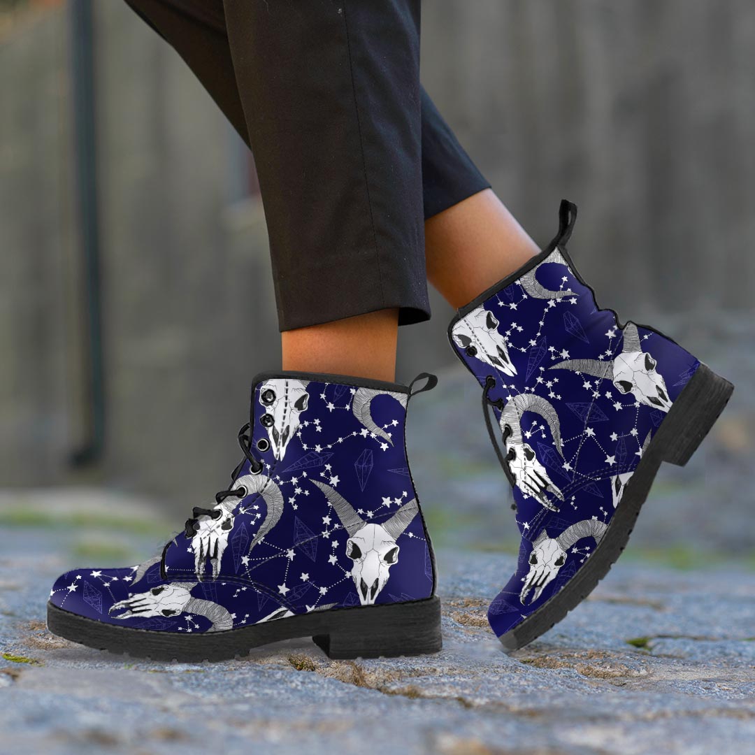 Capricorn Astrology Magic Witch Women's Boots-grizzshop