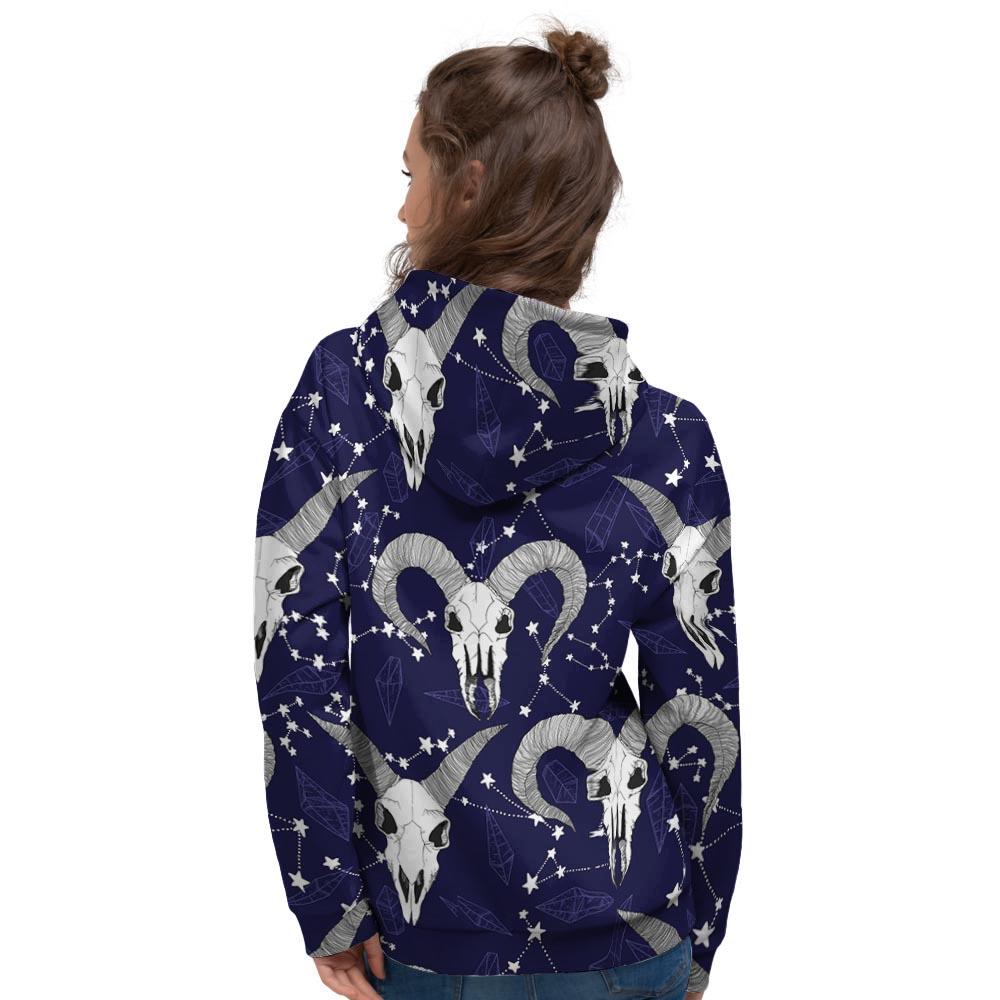 Capricorn Astrology Magic Witch Women's Hoodie-grizzshop