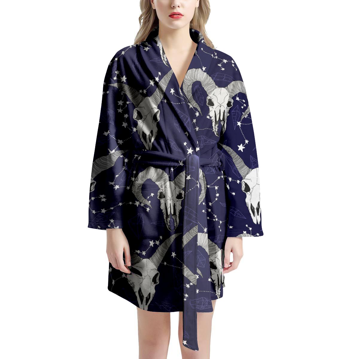 Capricorn Astrology Magic Witch Women's Robe-grizzshop