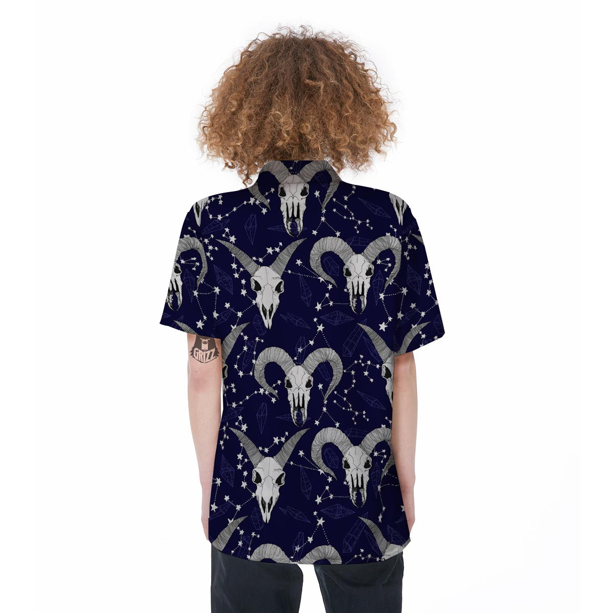 Capricorn Astrology Magic Witch Women's Short Sleeve Shirts-grizzshop