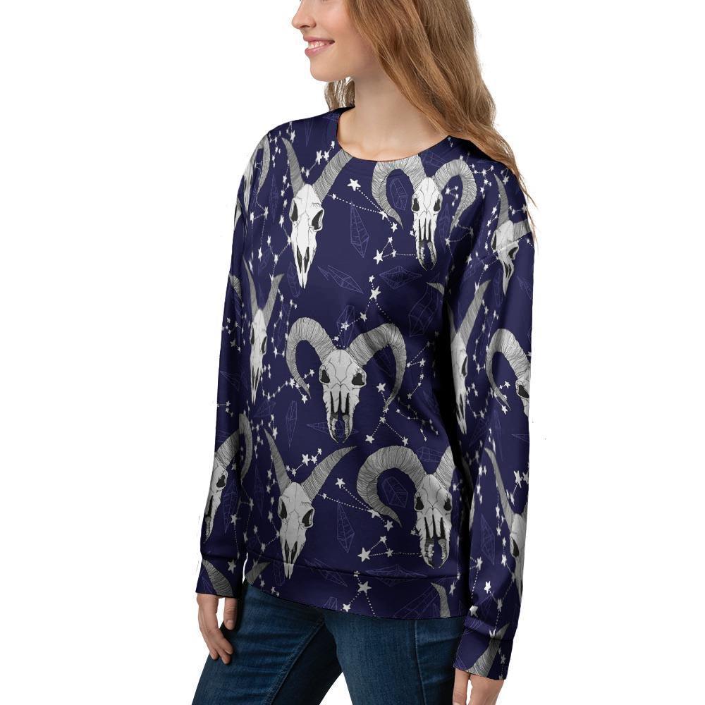 Capricorn Astrology Magic Witch Women's Sweatshirt-grizzshop