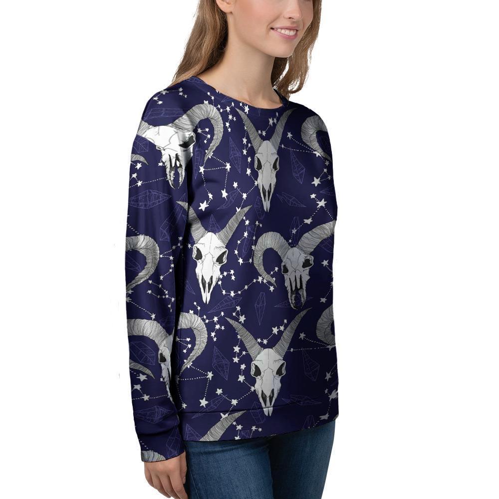 Capricorn Astrology Magic Witch Women's Sweatshirt-grizzshop