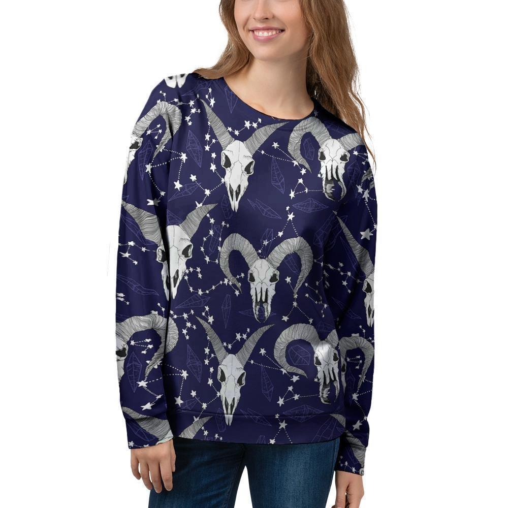 Capricorn Astrology Magic Witch Women's Sweatshirt-grizzshop