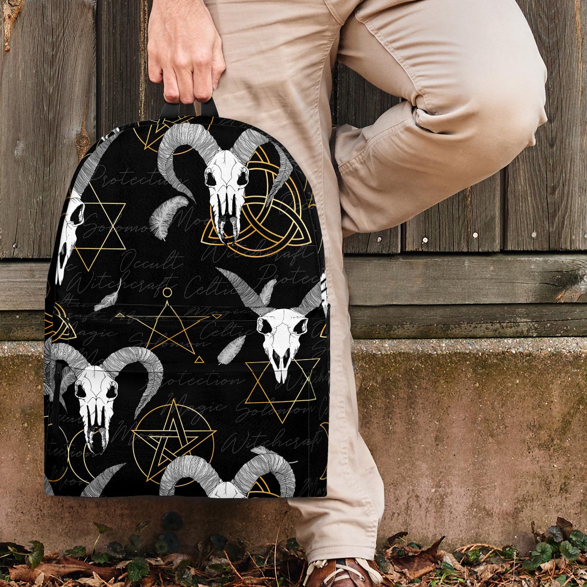 Capricorn Astrology Witch Gothic Backpack-grizzshop