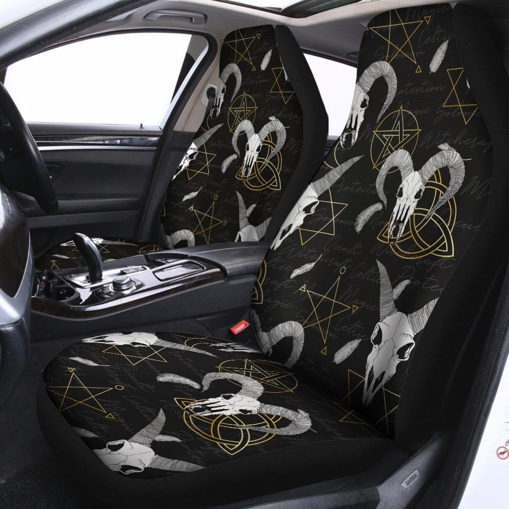 Capricorn Astrology Witch Gothic Car Seat Covers-grizzshop