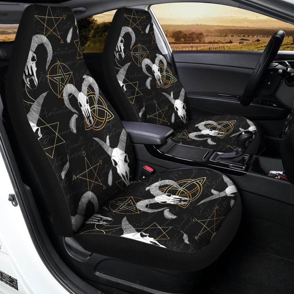 Capricorn Astrology Witch Gothic Car Seat Covers-grizzshop