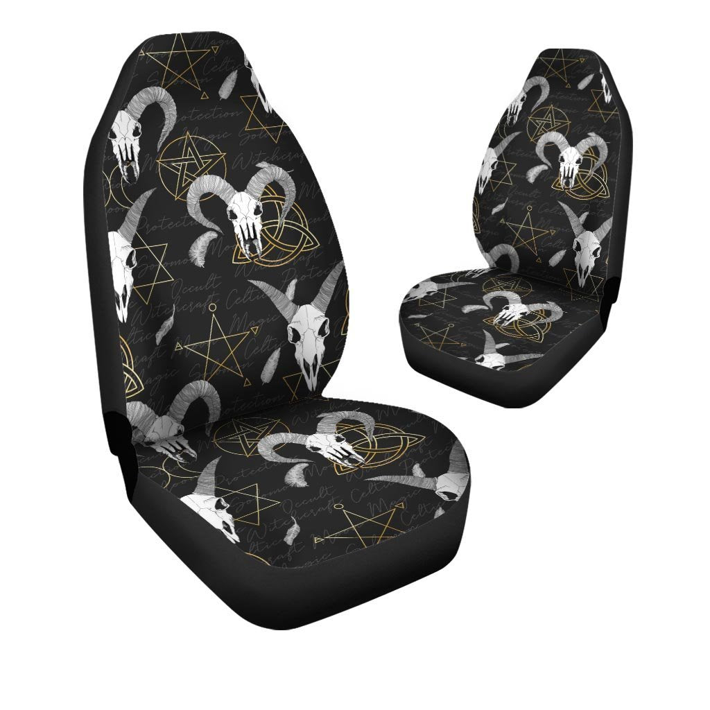 Capricorn Astrology Witch Gothic Car Seat Covers-grizzshop